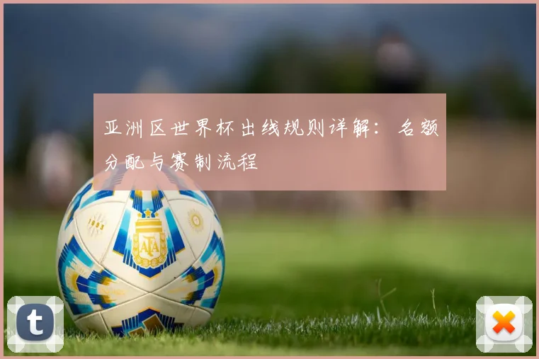 亚洲区世界杯出线规则详解：名额分配与赛制流程